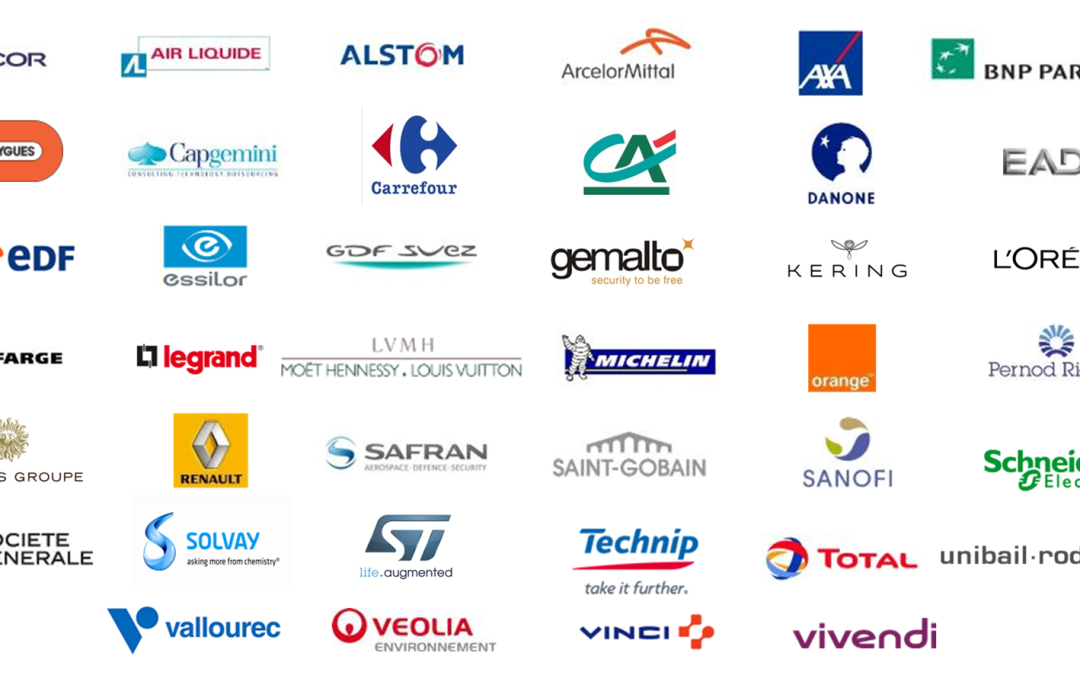 Cac40 entreprise logos