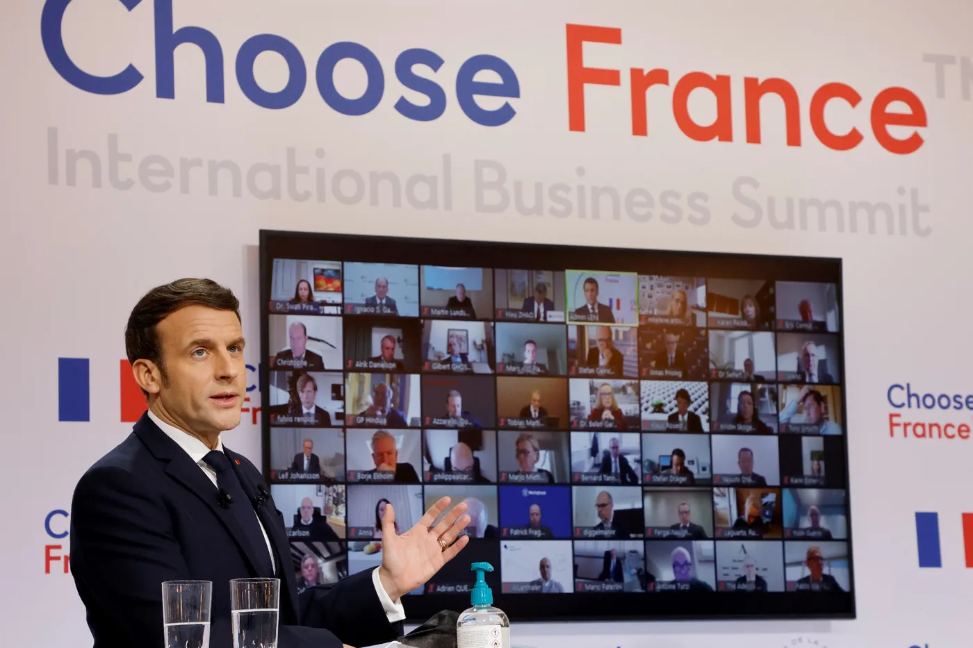 Emmanuel Macron exprime Jan 25 Paris